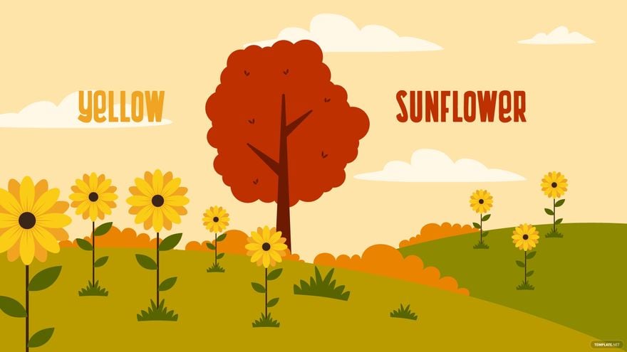 Free Fall Sunflower Wallpaper in Illustrator, EPS, SVG, JPG, PNG