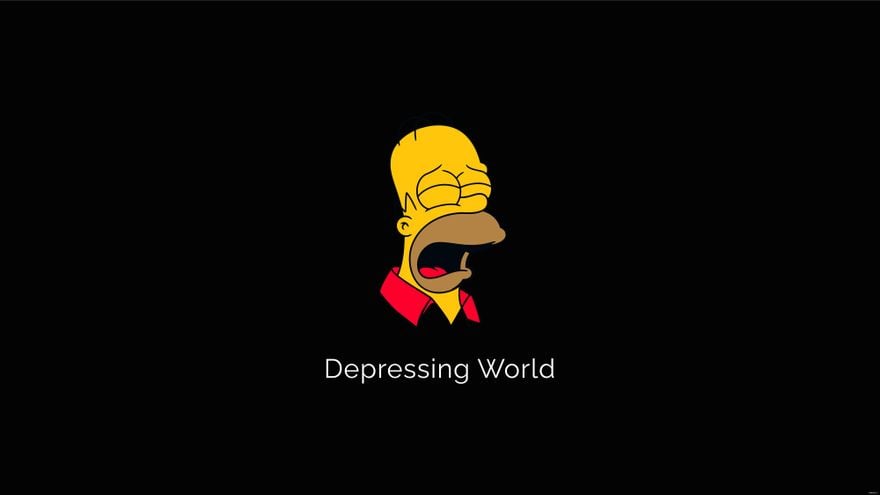 Sad Simpsons Wallpaper - EPS