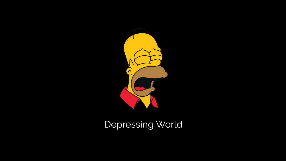 Free Sad Simpsons Wallpaper Template