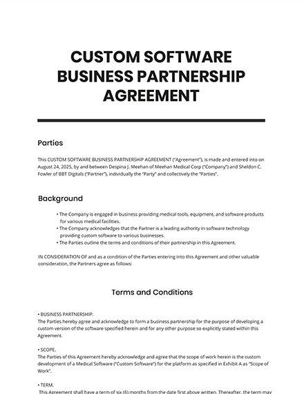 72+ FREE Agreement Templates - PDF | Word | Google Docs | Apple Pages ...