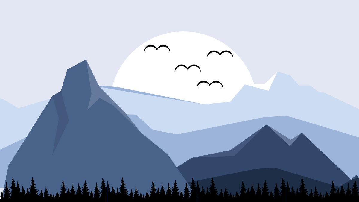 Nature Mountain Background Template