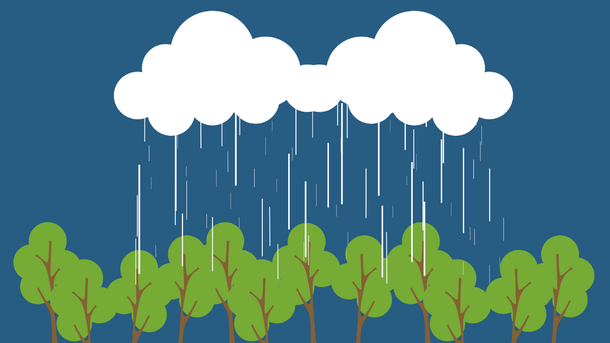 Free Nature Rain Background Template