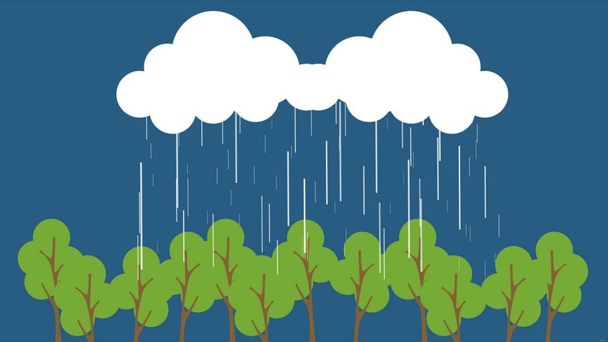 Free Nature Rain Background in Illustrator, EPS, SVG