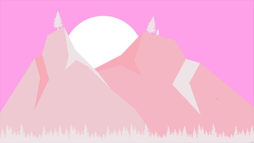 Pink Nature Background Template