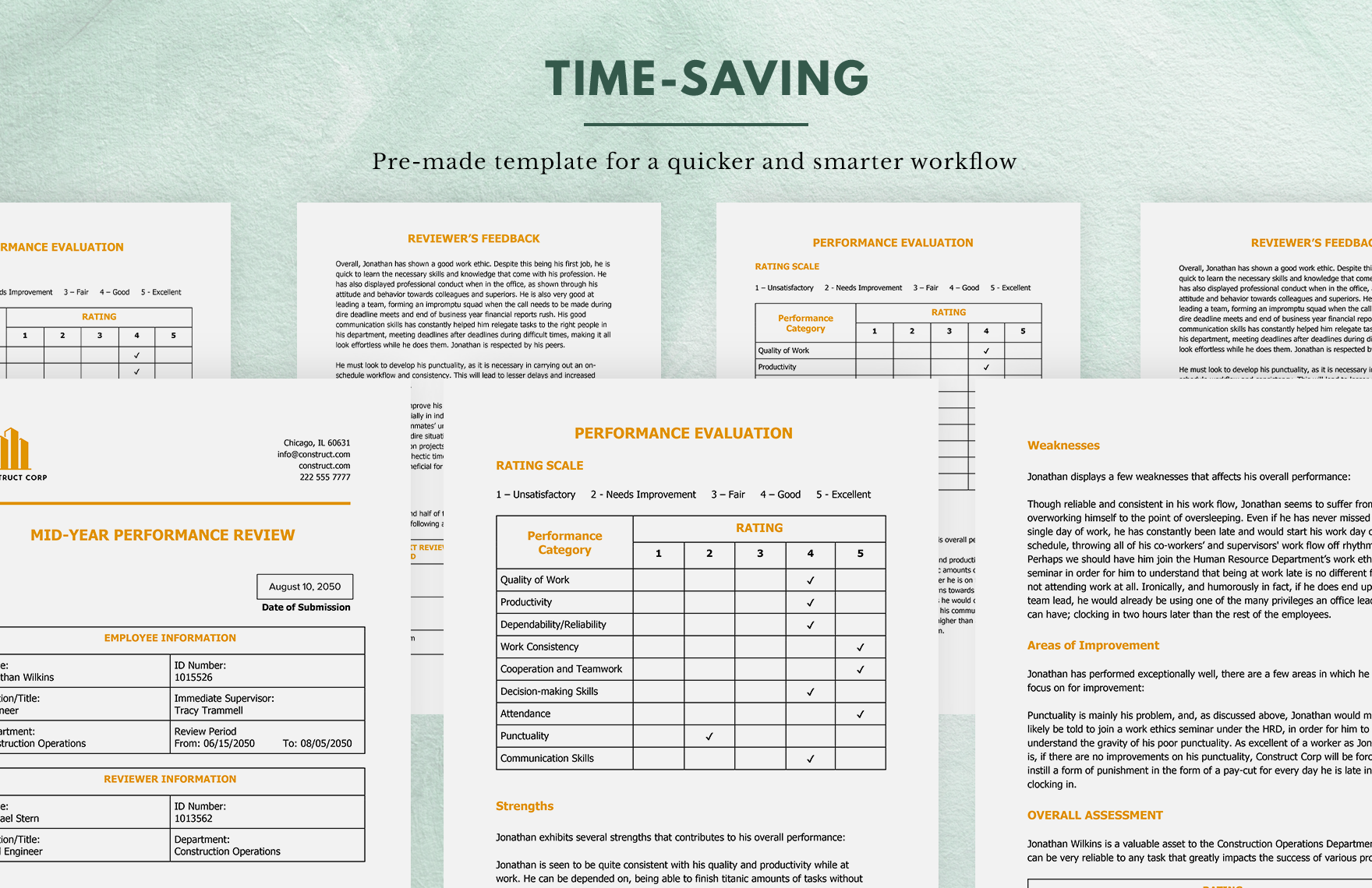 Mid-year Performance Review Template