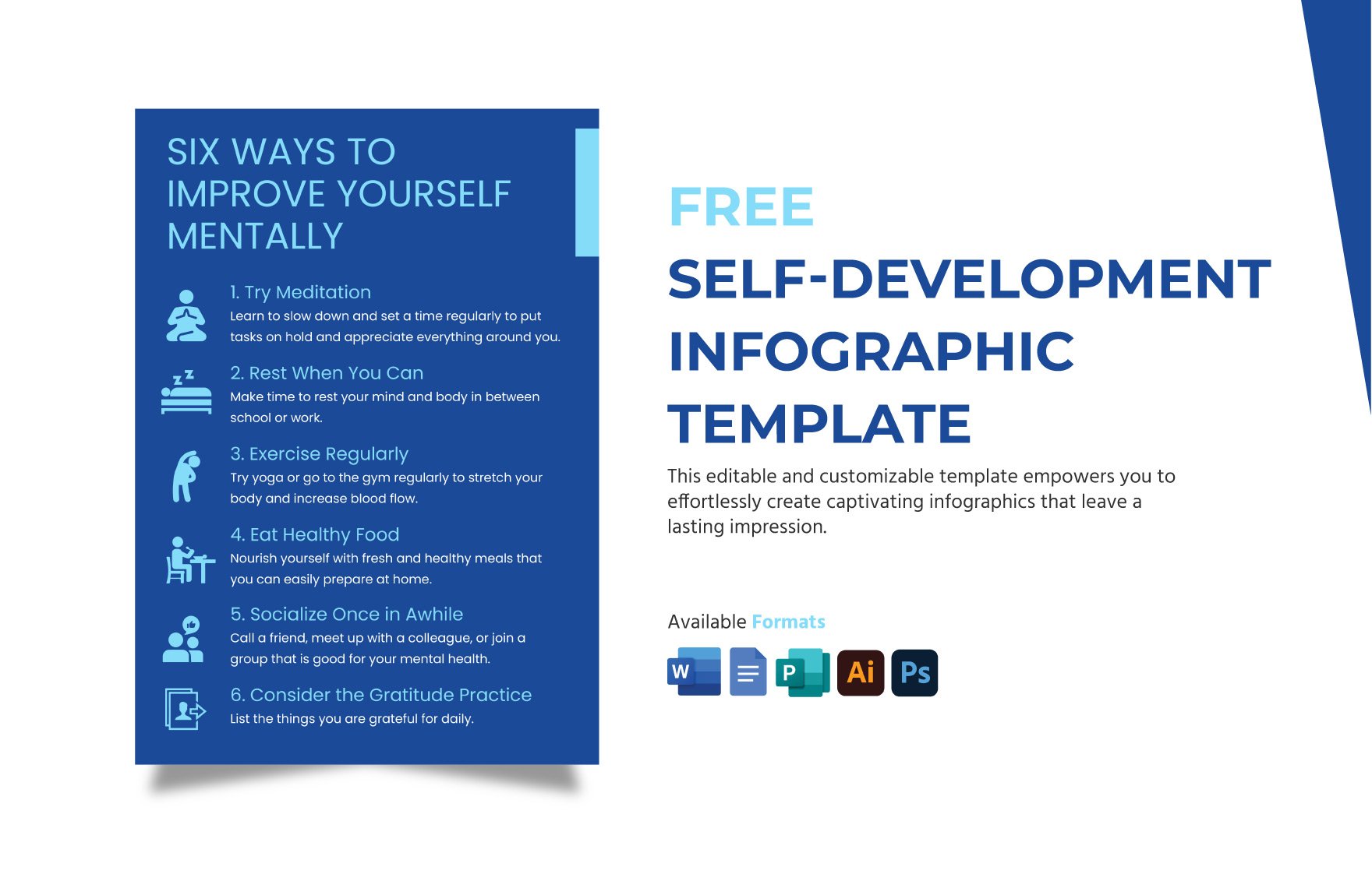 Free Self Development Infographic in Word, Google Docs, Illustrator, PSD, Publisher