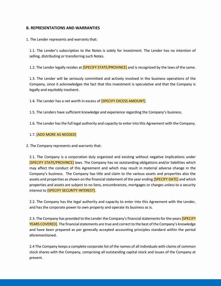 Convertible Note Agreement Template Google Docs, Word, Apple Pages