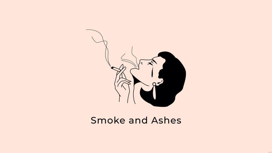 Free Sad Smoking Wallpaper in Illustrator, EPS, SVG, JPG, PNG