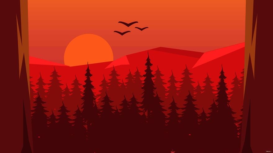 Red Nature Background