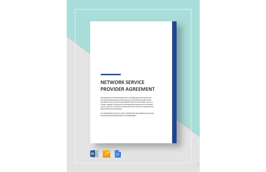 Network Services Provider Agreement Template
