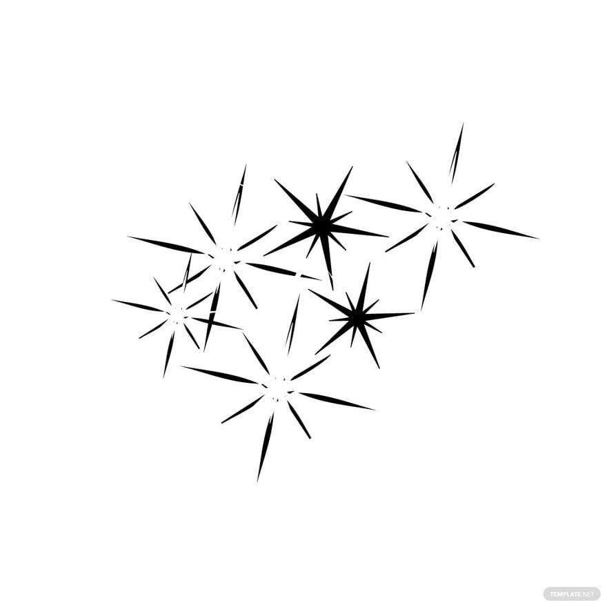 Black And White Sparkle Clipart