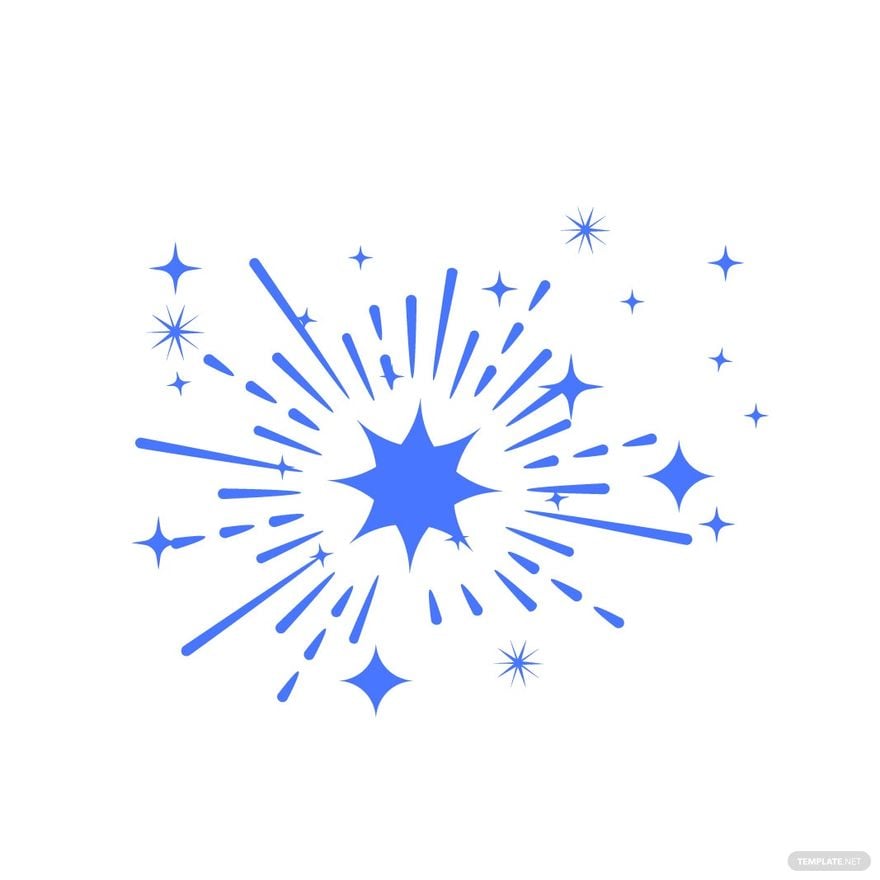 Sparkle Explosion Clipart in Illustrator