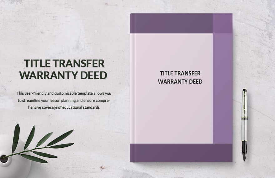 Printable Title Transfer Warranty Deed Template