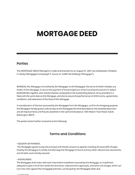 Warranty Deed Template - Word (DOC) | Google Docs | Apple (MAC) Pages