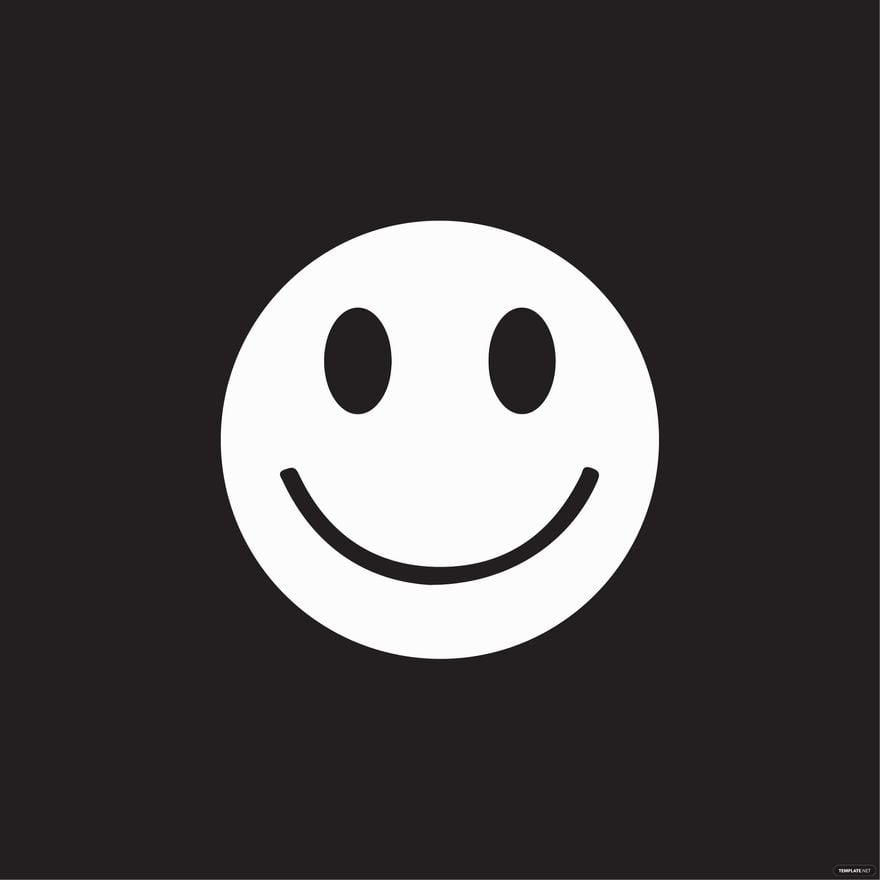 White Smiley Clipart in Illustrator, EPS, SVG, JPG, PNG