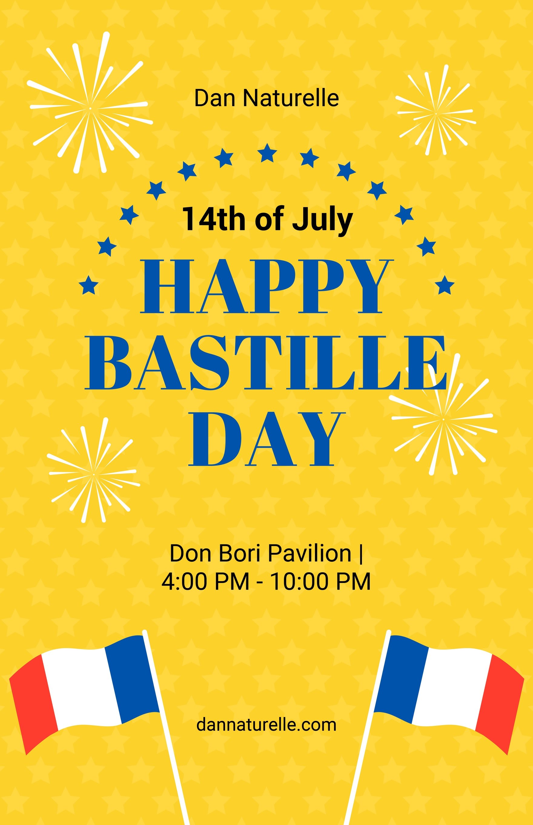Bastille Day Flag Poster