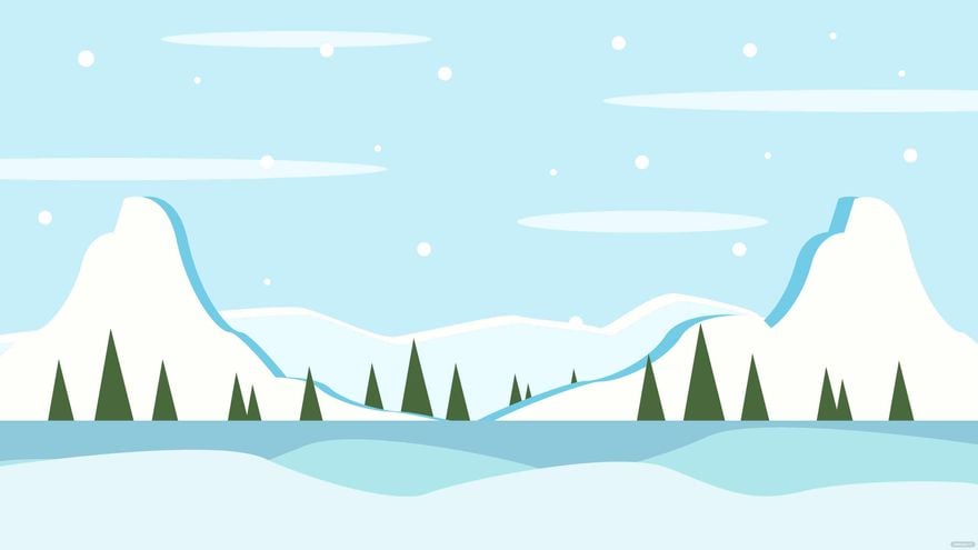 Free Nature Winter Background in Illustrator, EPS, SVG, JPG, PNG