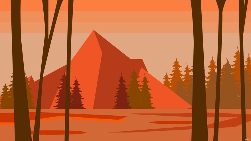 Orange Nature Background in Illustrator, EPS, SVG, JPG, PNG