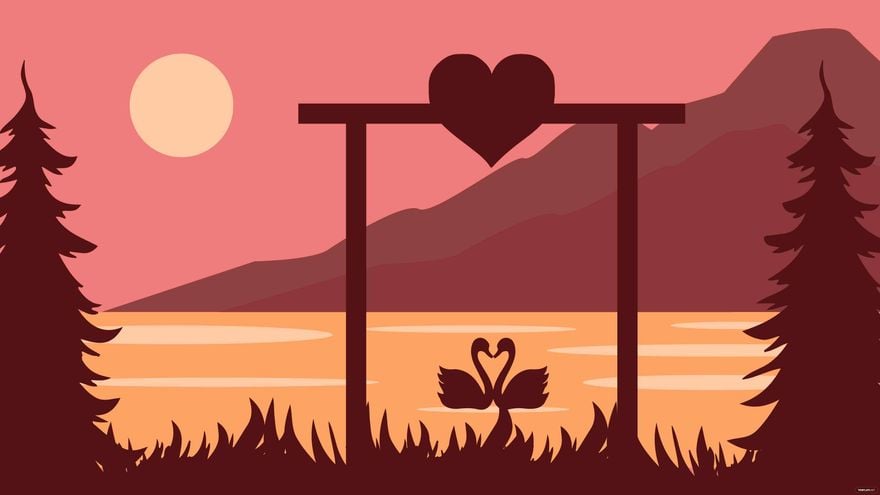 Free Romantic Nature Background in Illustrator, EPS, SVG, JPG, PNG