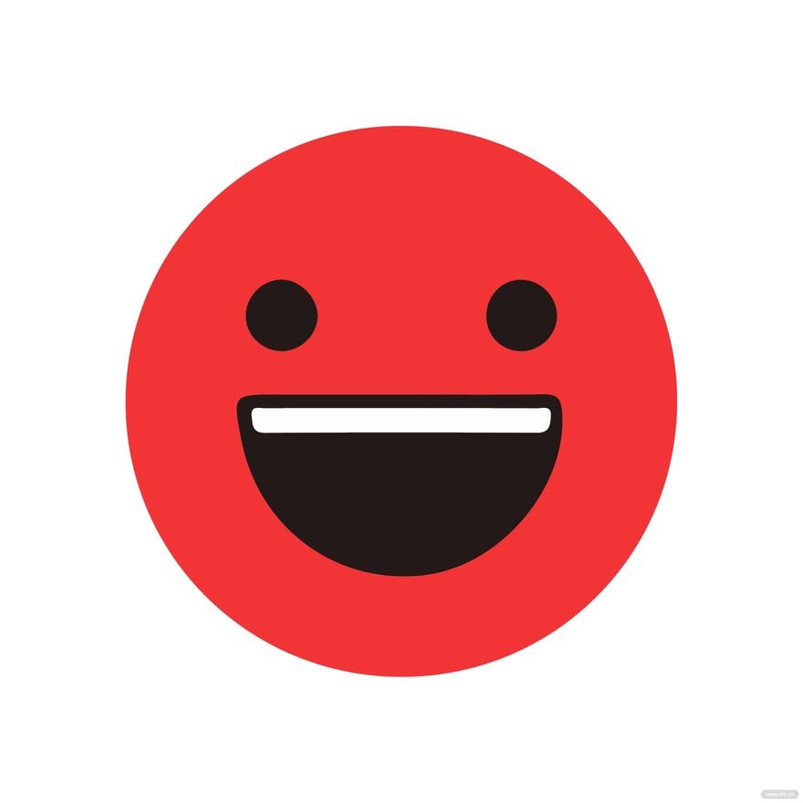 Free Red Smiley Clipart in Illustrator, EPS, SVG, JPG, PNG