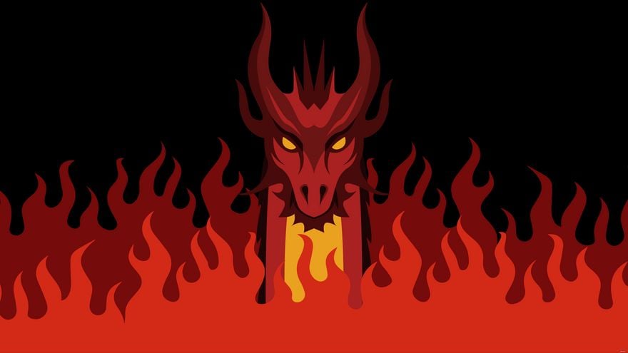 Fire Dragon Background