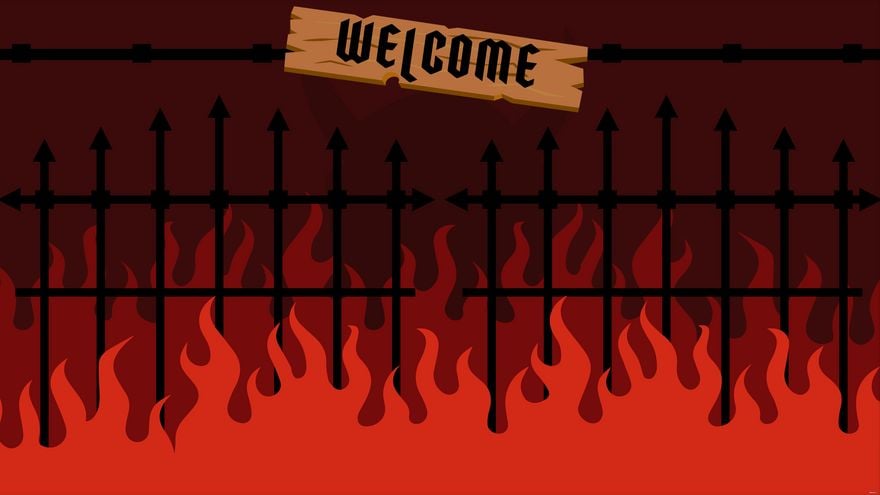 Hell Fire Background in Illustrator, EPS, SVG