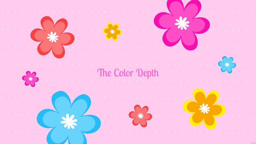 Rainbow Flower Wallpaper in Illustrator, EPS, SVG, JPG, PNG