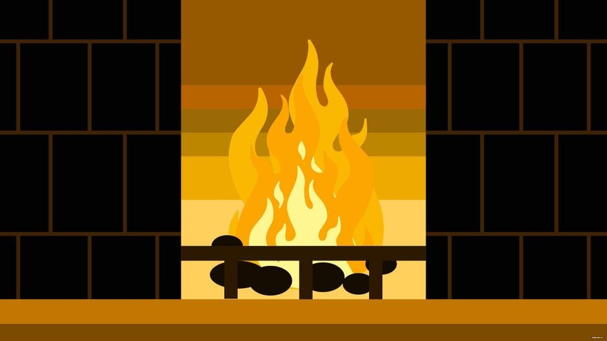 Warm Fire Background in Illustrator, EPS, SVG, JPG, PNG