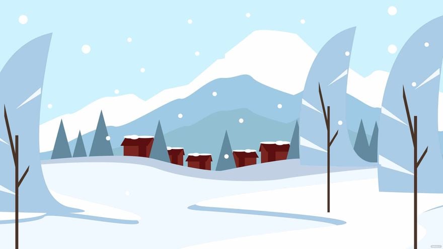 Winter Wonderland Background - EPS, Illustrator, JPG, PNG, SVG |  