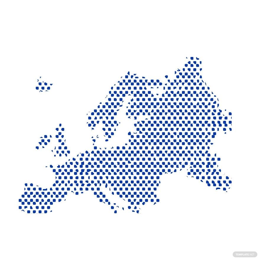 Free Europe Map Dot Clipart in Illustrator, EPS, SVG, PNG, JPEG