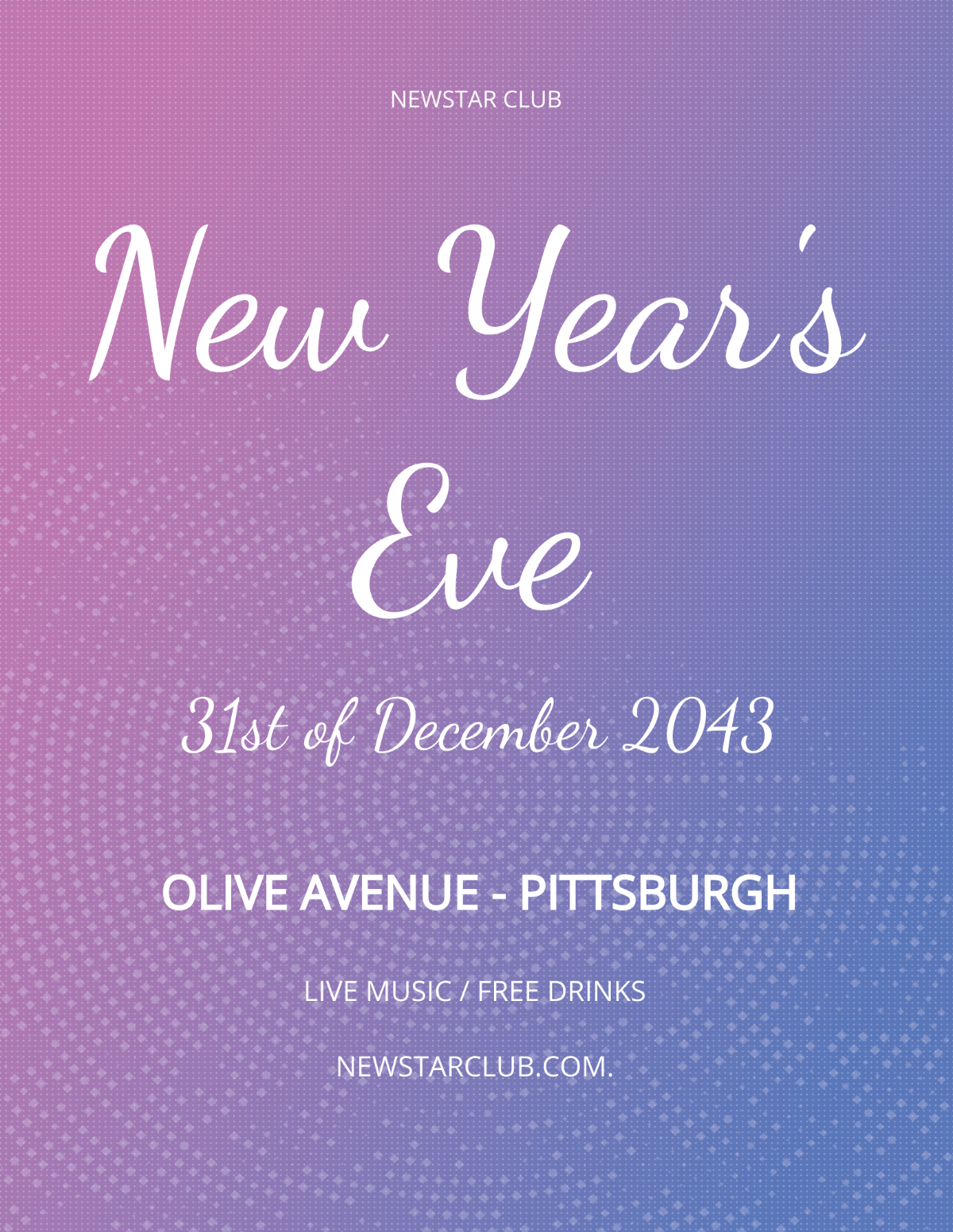 New Year's Eve Flyer Template