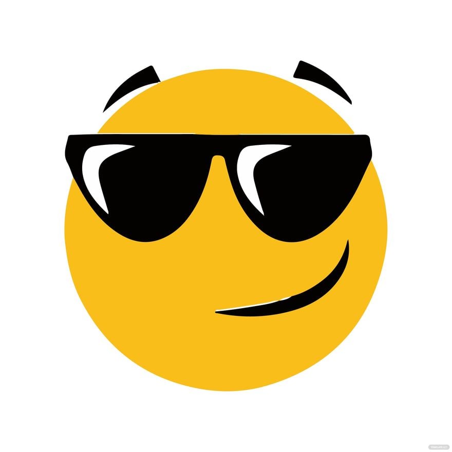 Free Smiley Face Sunglasses clipart in Illustrator, EPS, SVG, PNG, JPEG
