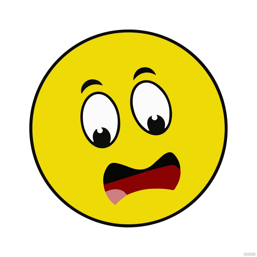 Scared Emoji PNG Transparent Images Free Download, Vector Files
