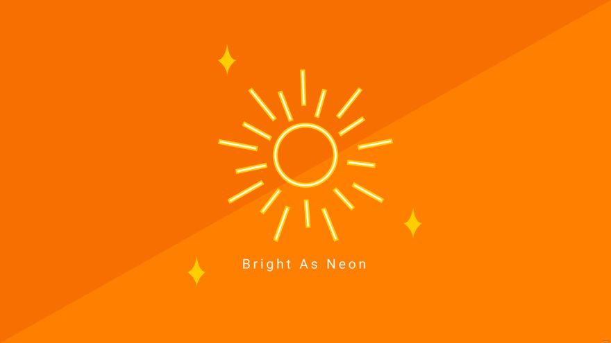 Free Neon Sun Wallpaper in Illustrator, EPS, SVG, JPG, PNG