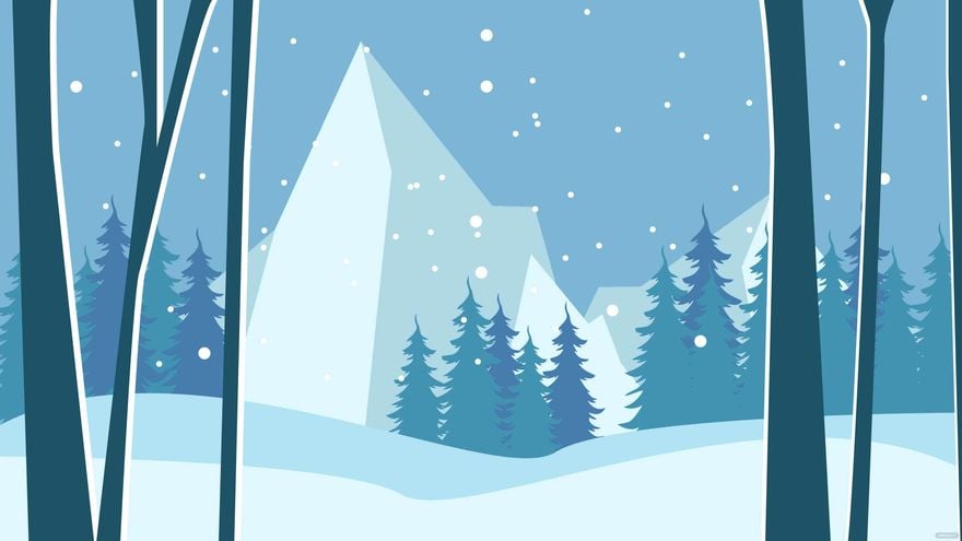 Free Winter Desktop Background in Illustrator, EPS, SVG, JPG, PNG