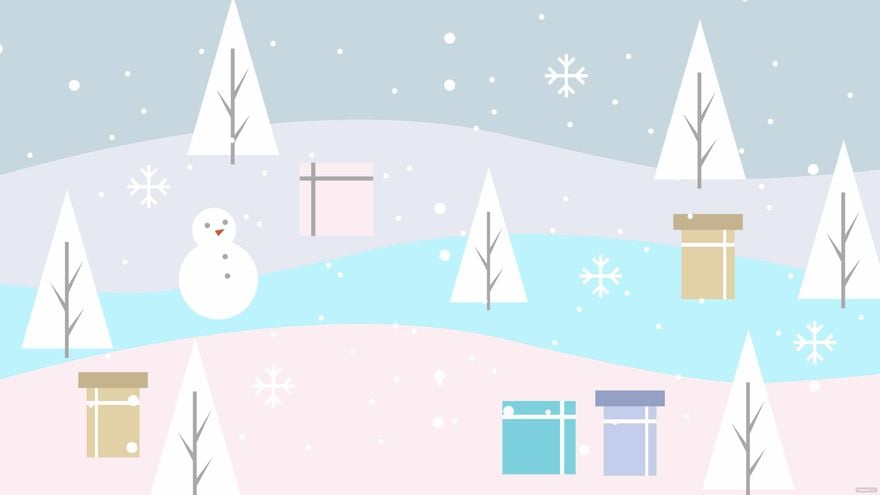 Free Aesthetic Winter Background in Illustrator, EPS, SVG, JPG, PNG