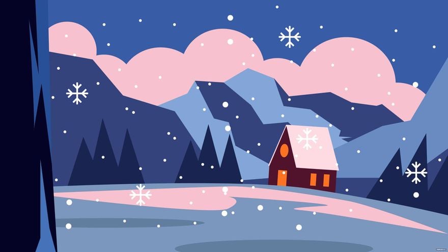 Free Beautiful Winter Background in Illustrator, EPS, SVG, JPG, PNG