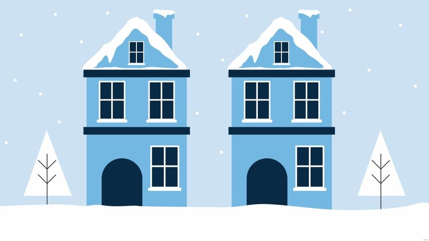 Blue Winter Background in Illustrator, EPS, SVG, PNG, JPEG