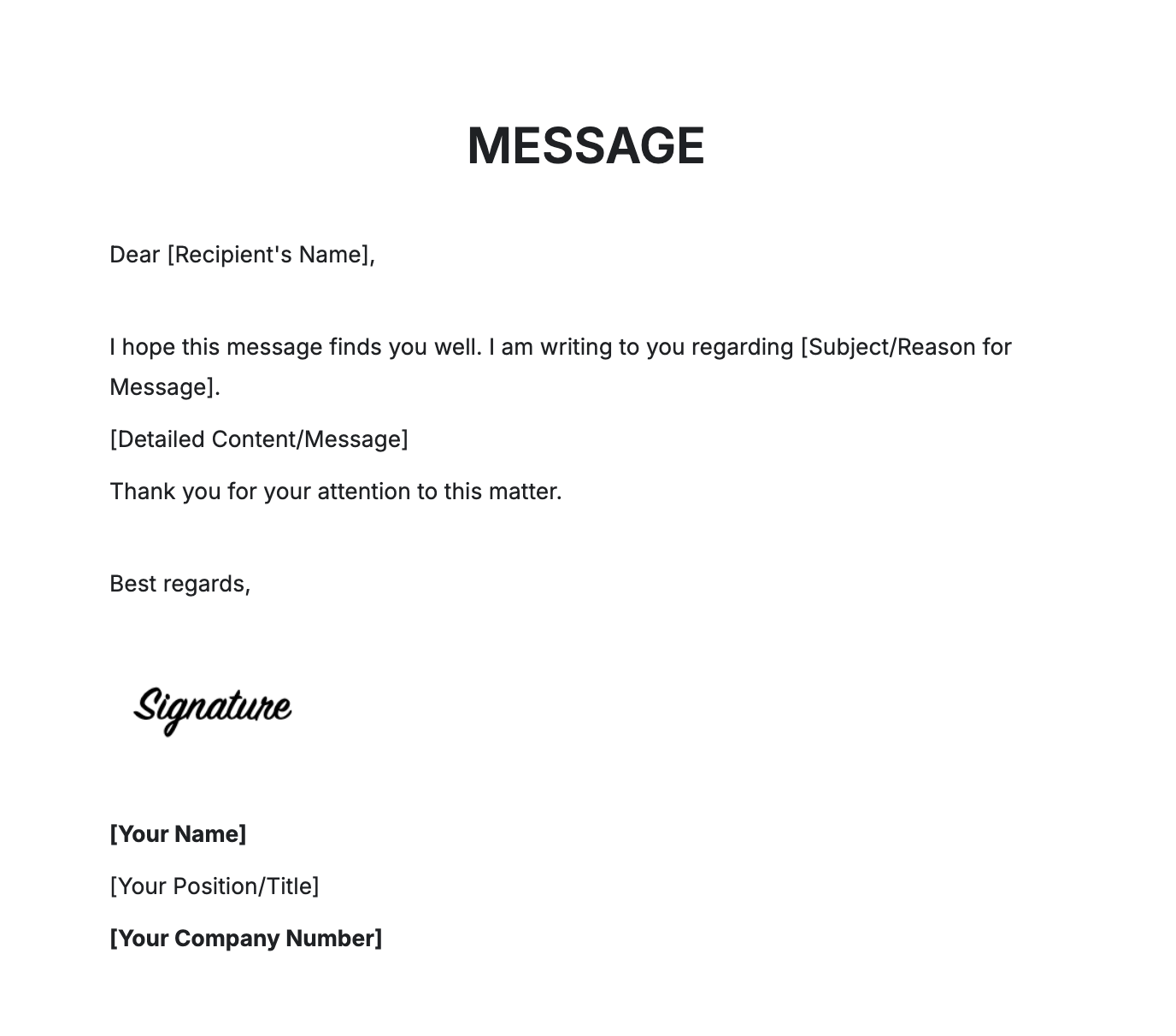 Messages Generator