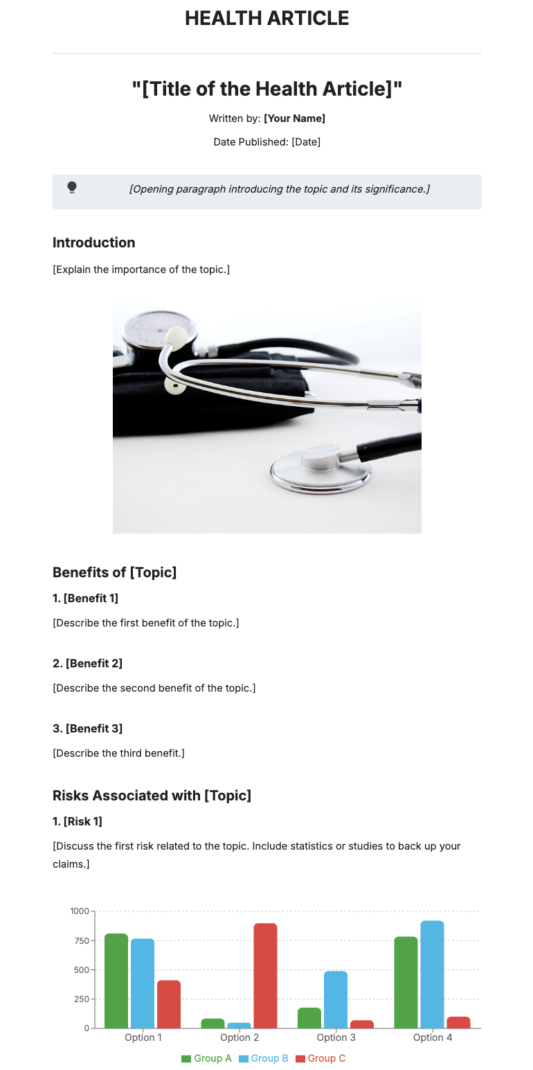 Free Health Article Generator: Create Online | Template.net
