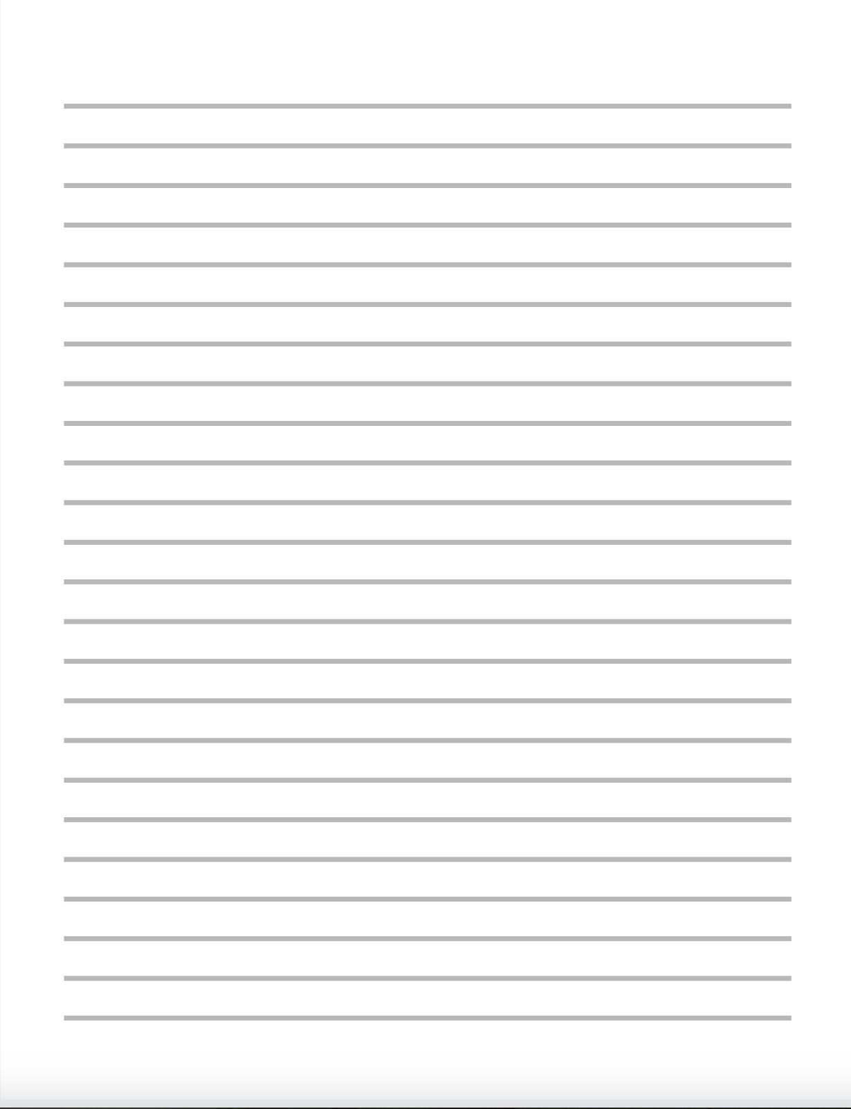 Lined Paper