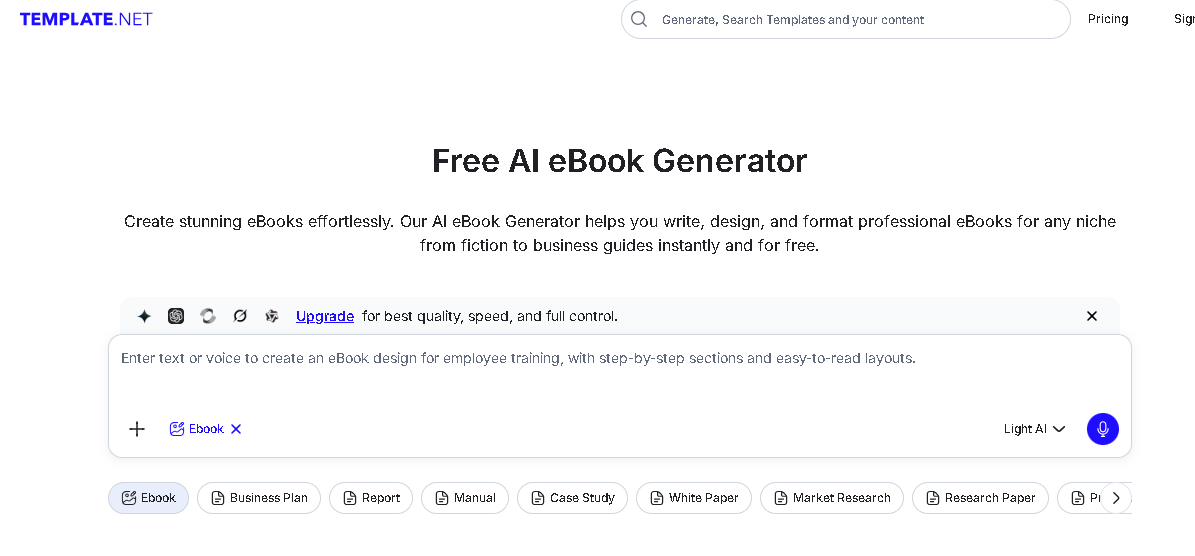 Ebook Generator Document