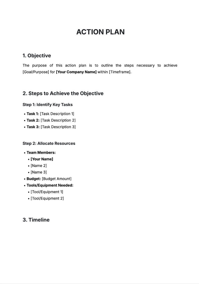 Action Plan Generator