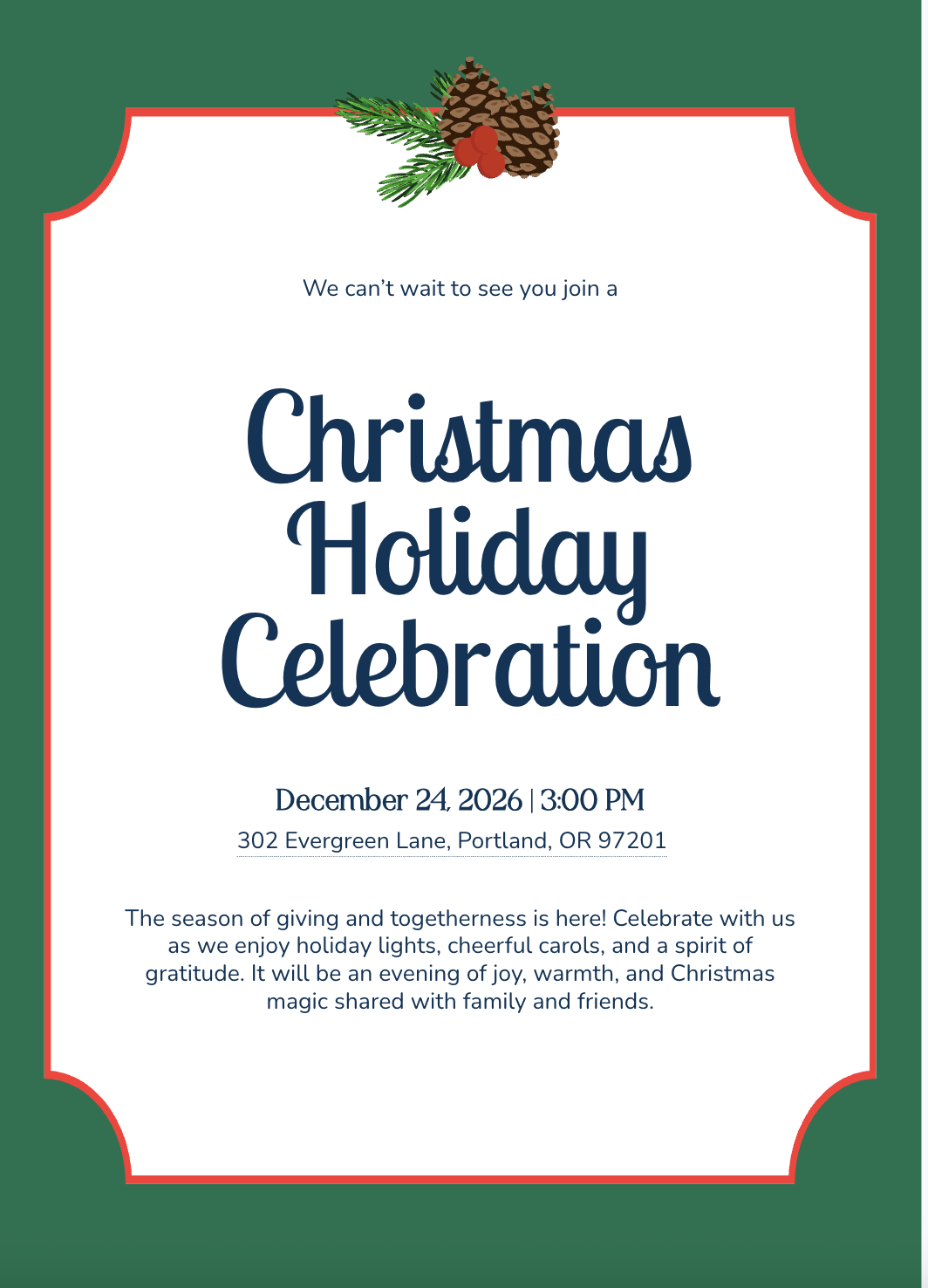 Christmas Invitation Generator