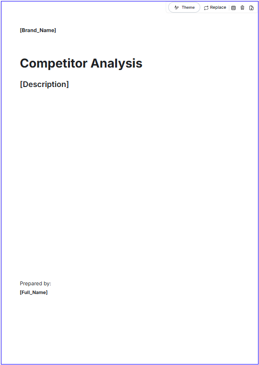 Competitor Analysis