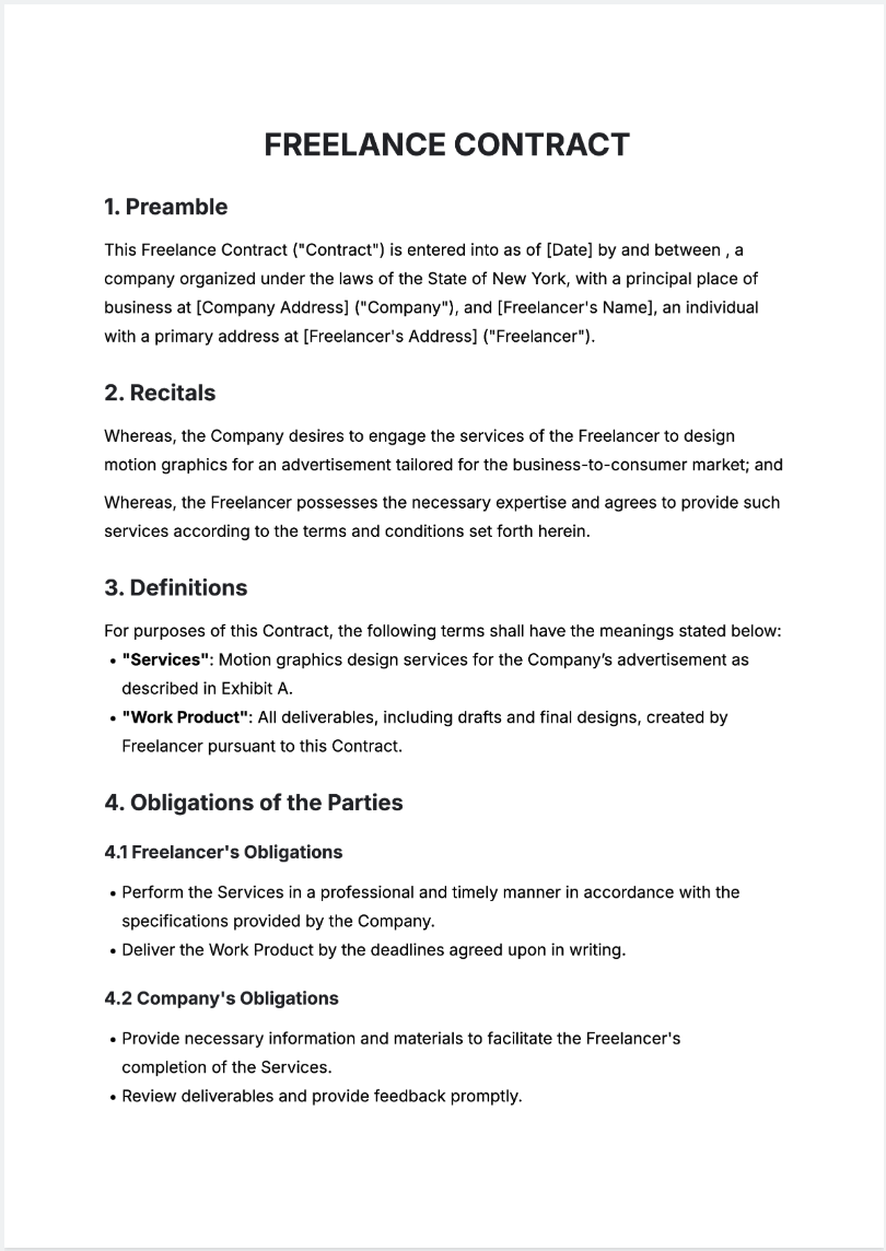 Free AI Contract Generator, Free Contract Maker Online Tool