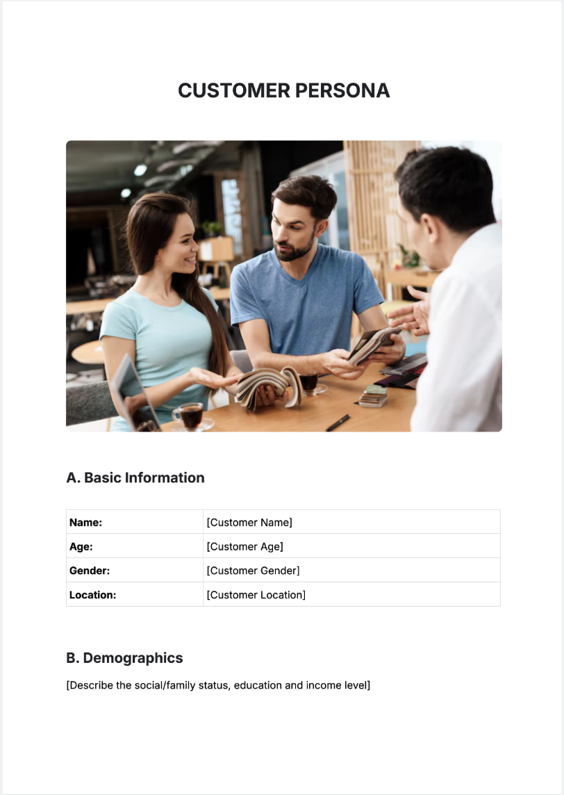 Customer Persona Generator