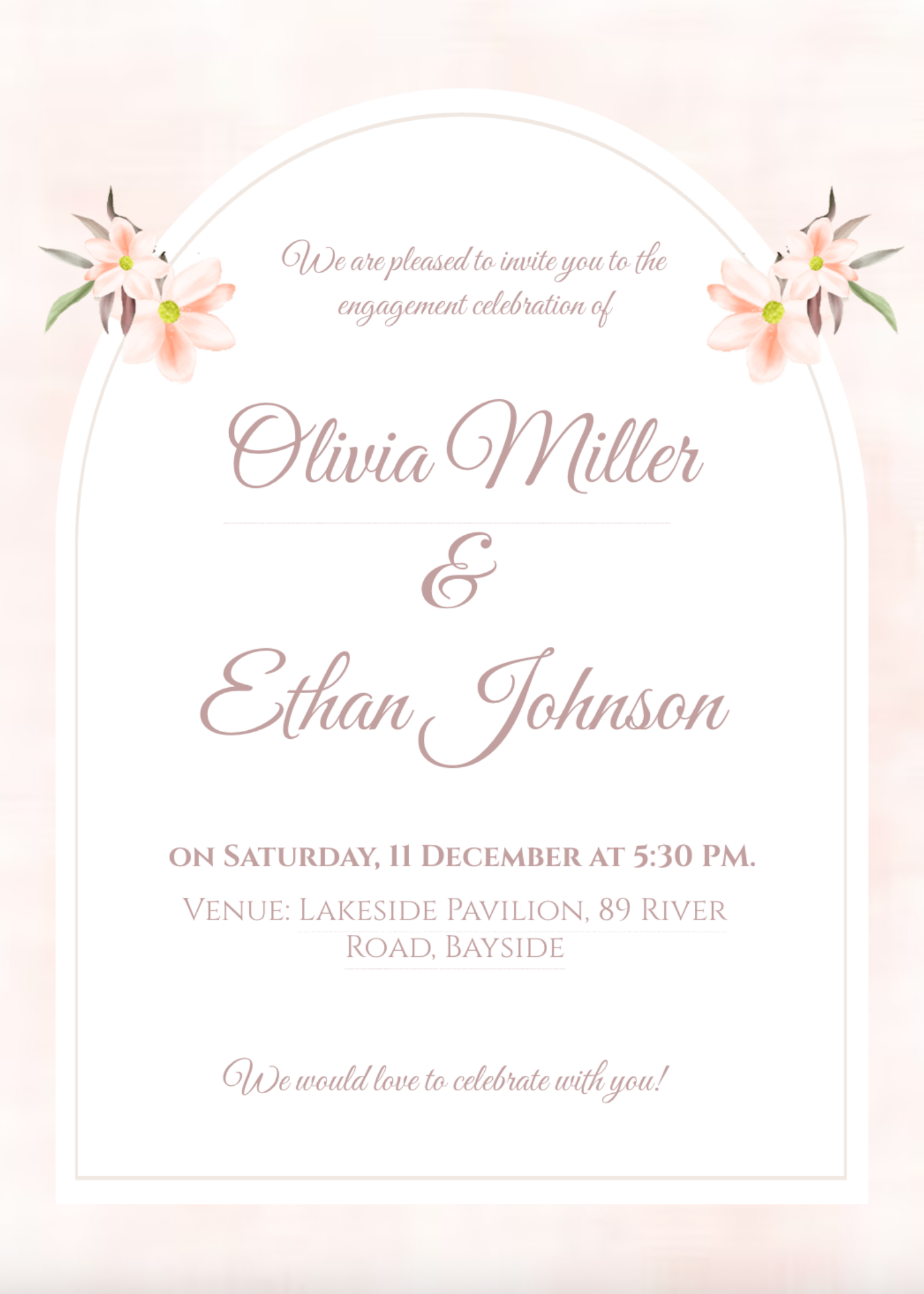Engagement Invitation Generator