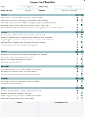 Inspection Checklist Generator