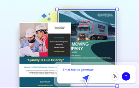 Free AI Leaflet Generator, Free Leaflet Maker Online Tool